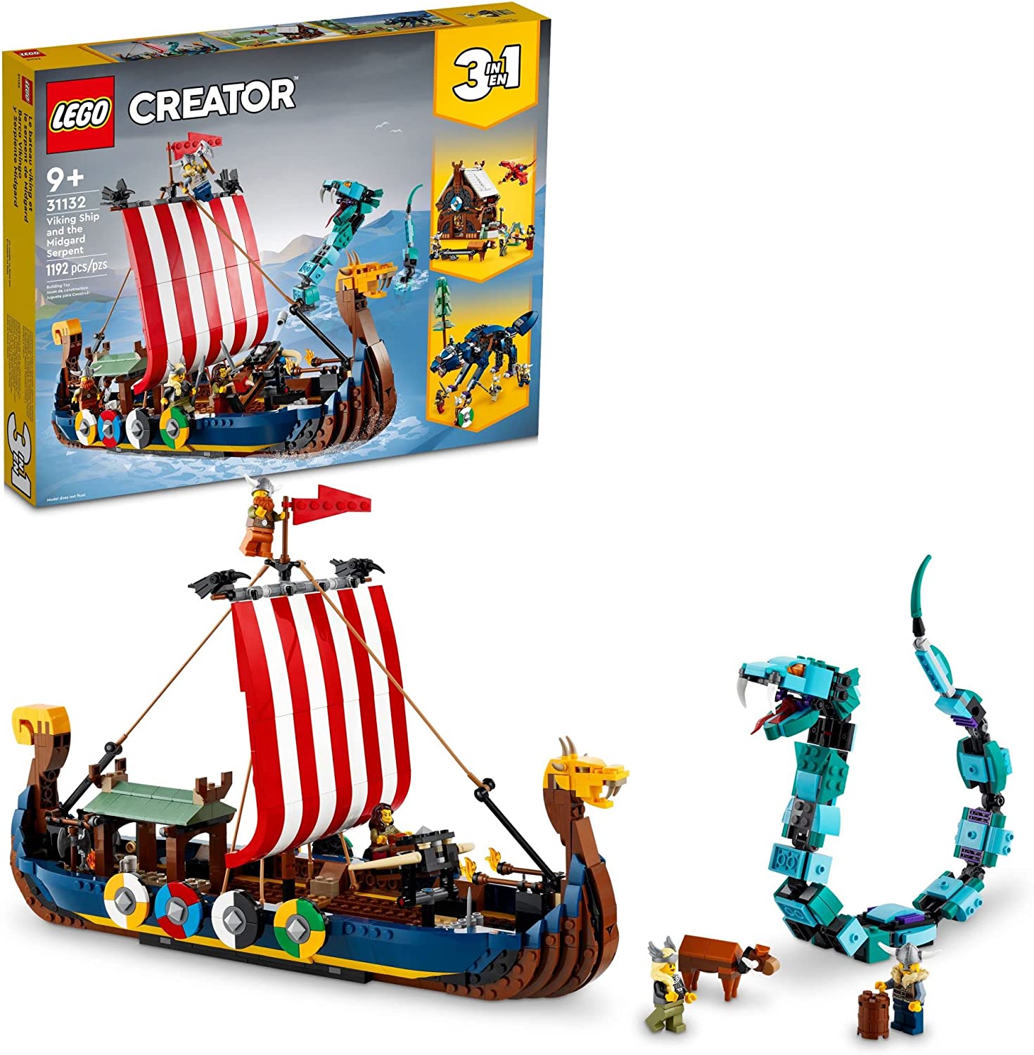 Creator 3in1 Viking Ship and The Midgard Serpent by Lego