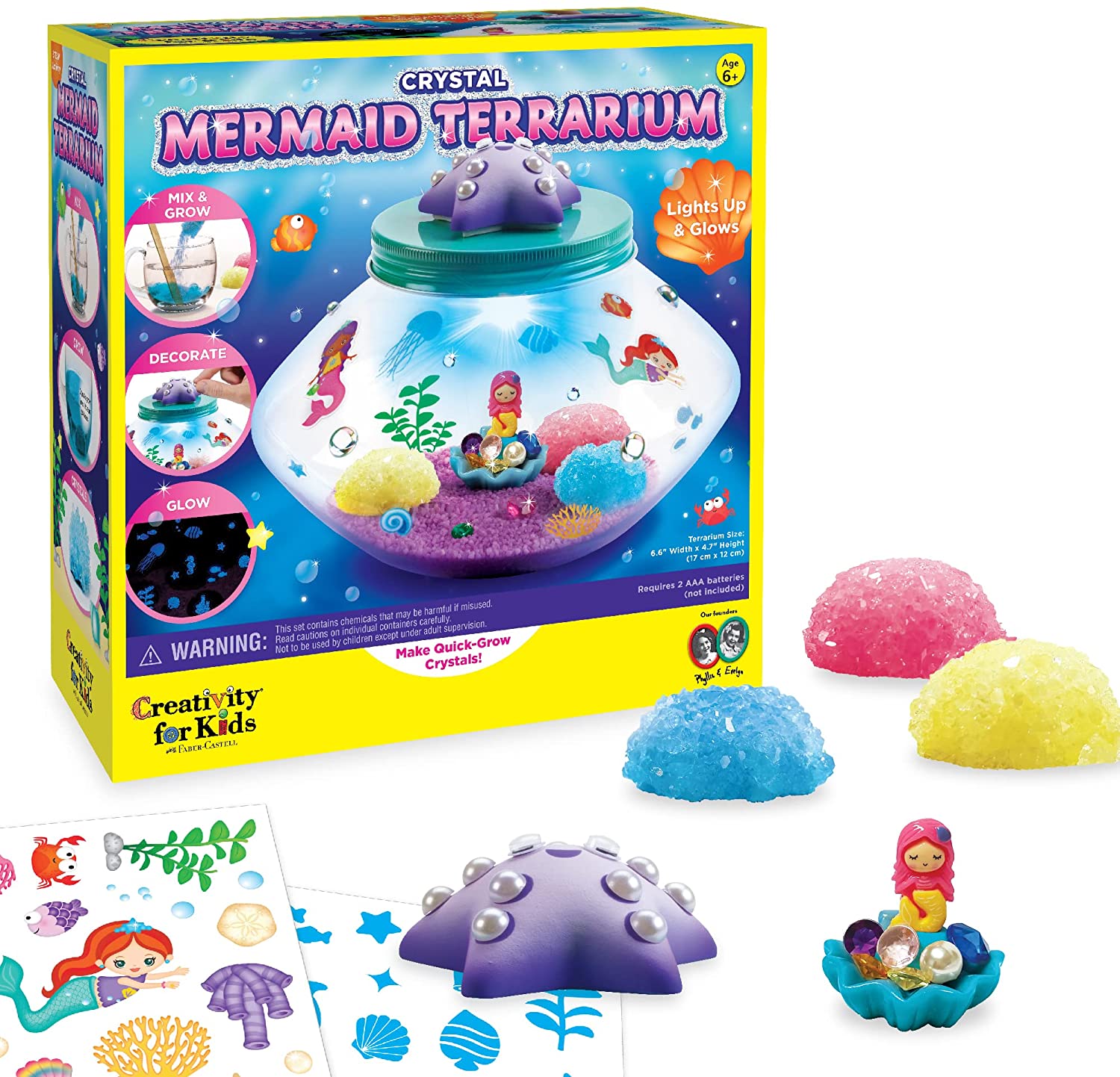 Crystal Mermaid Terrarium Kit – A2Z Science & Toys