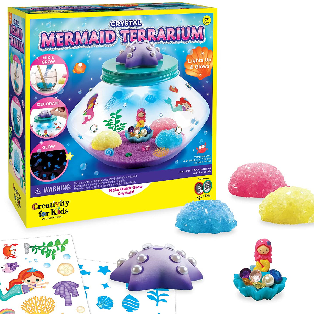 Crystal Mermaid Terrarium Kit – A2Z Science & Toys