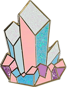 Crystals Enamel Pin by Peter Pauper Press