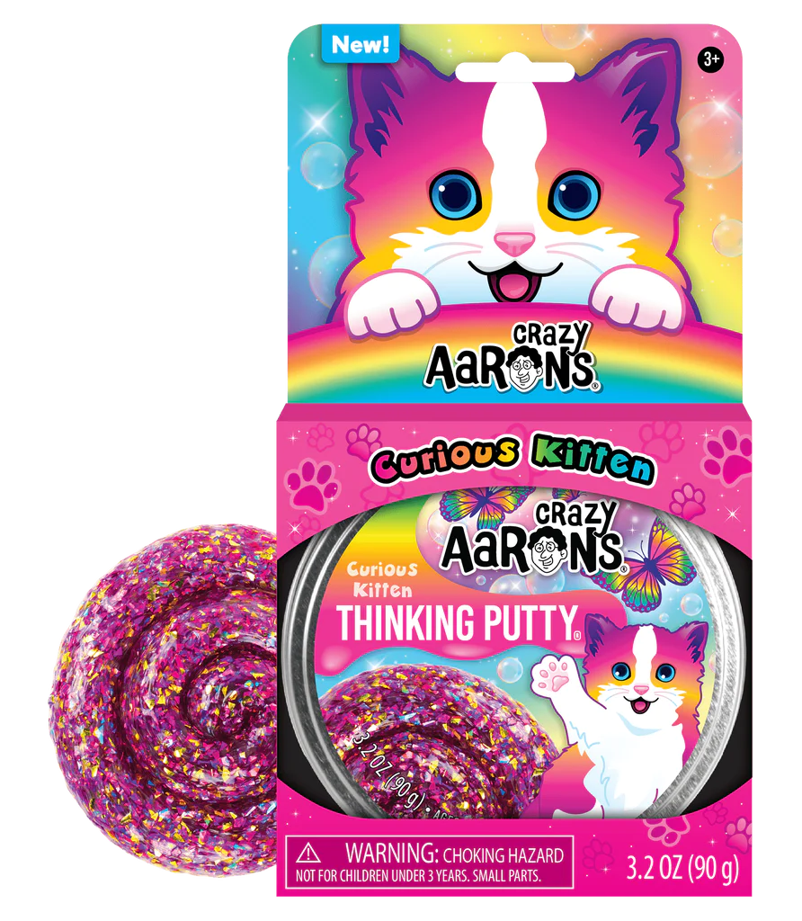 Curious Kitten Thinking Putty - Trendsetters Putty Pets Series-by-Crazy Aaron's Putty World