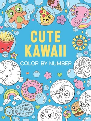 Cute Kawaii Color By Number-by-Dover Publications