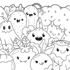 Cute Kawaii Coloring Color Super Cute Cats Sushi Clouds Flowers Monsters Sweets and More by Quarto Publishing 1