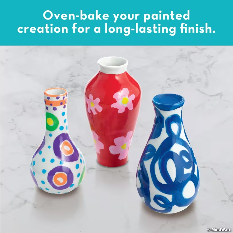 Paint Your Own Porcelain Vases by Mindware