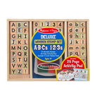 Deluxe Wooden Stamp Set ABCs 123s by Melissa Doug