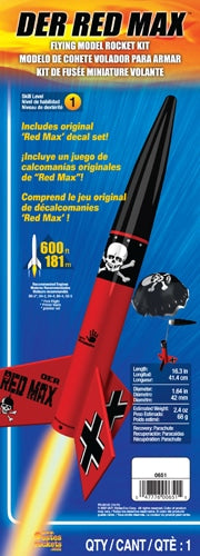Der Red Max Intermediate Rocket by Estes
