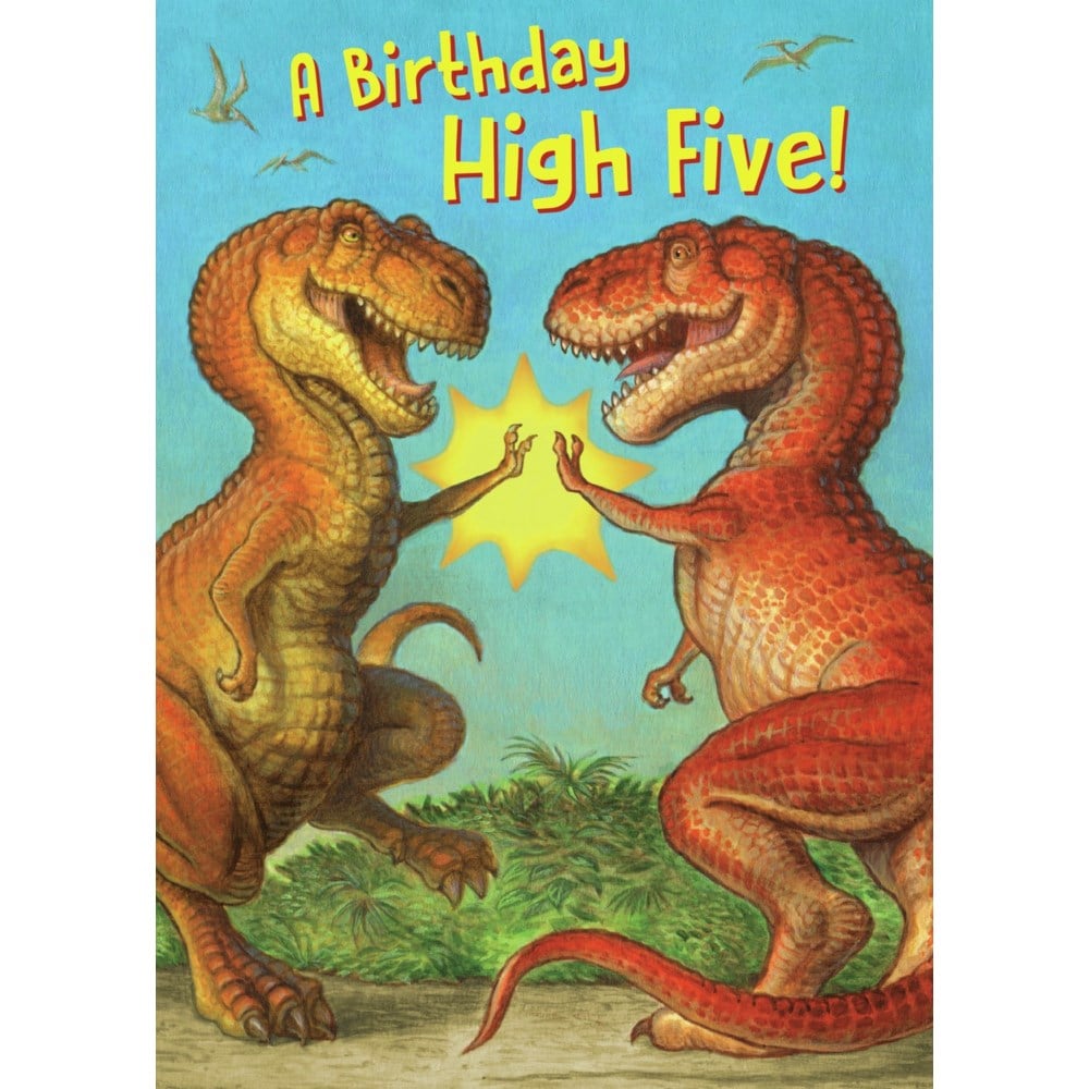 Dino High Five Birthday Card by Peaceable Kingdom