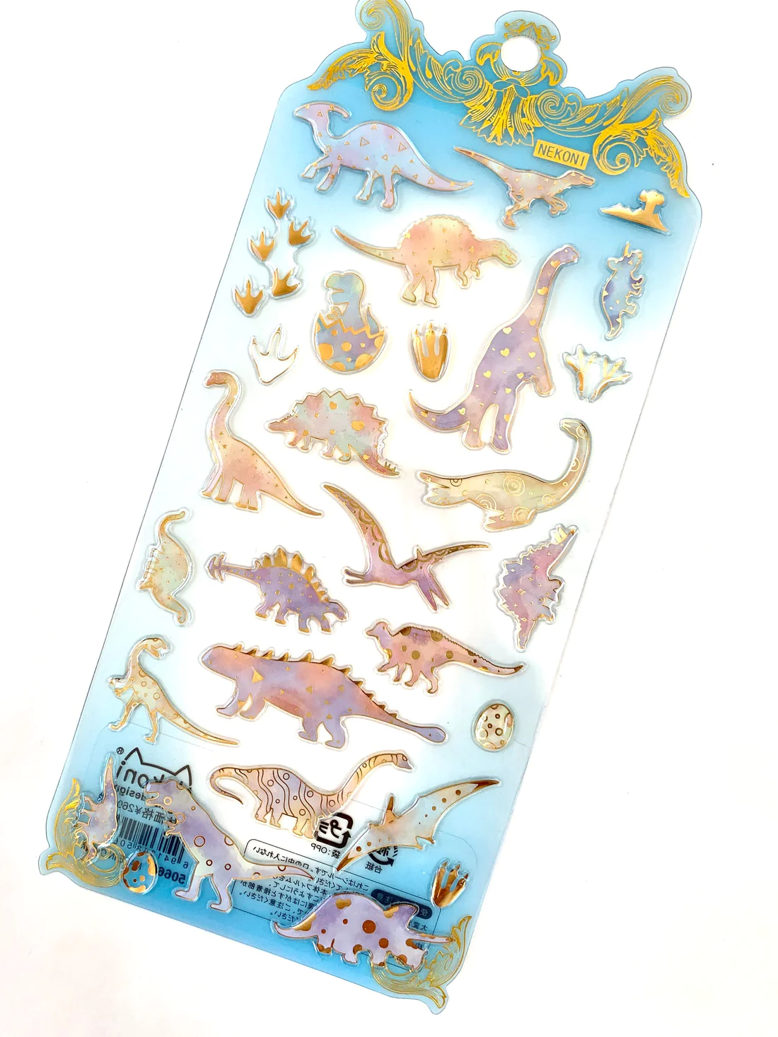 Dinosaur Crystal Gel Stickers-by-BC USA