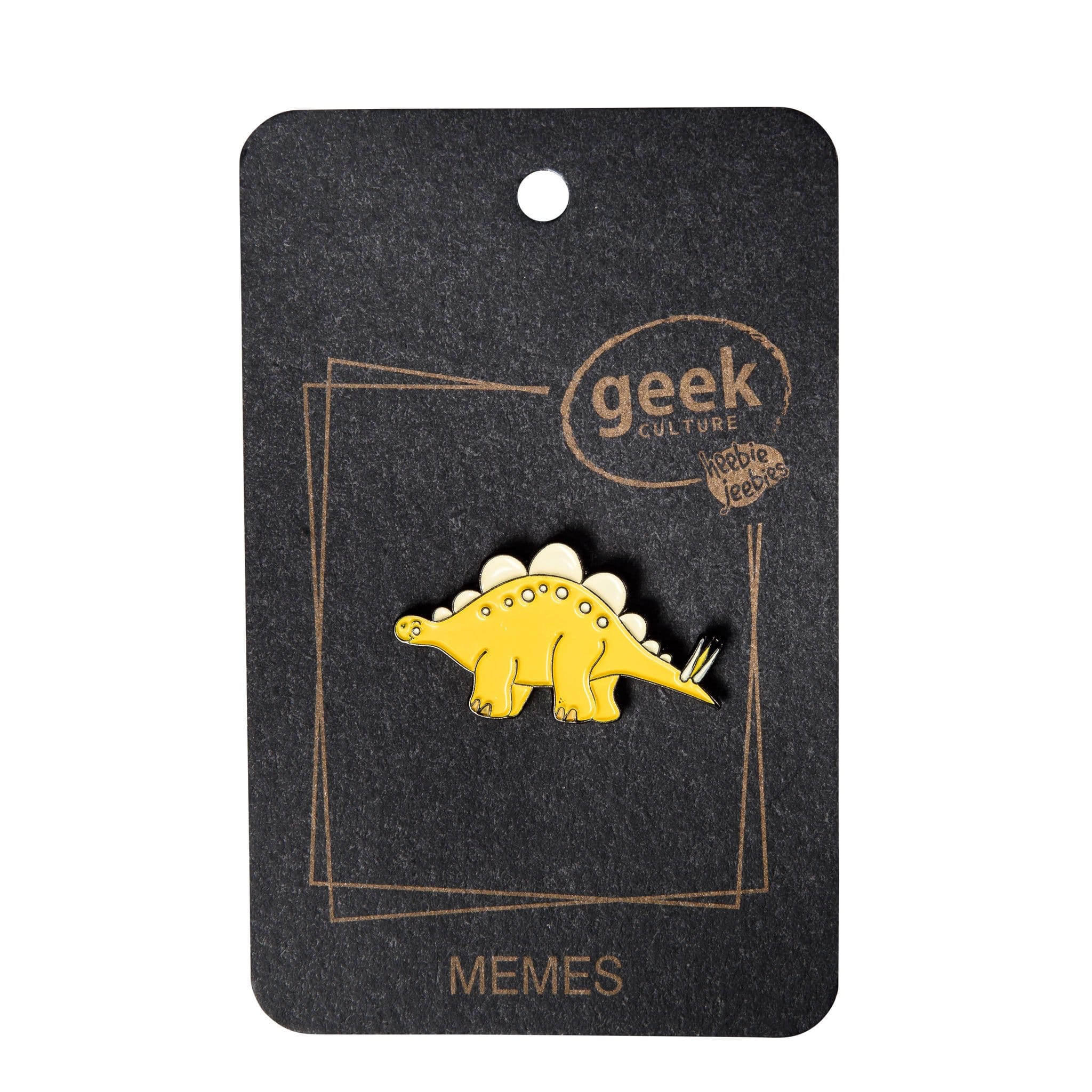 Dinosaur Enamel Pin Stegosaurus by Heebie Jeebies