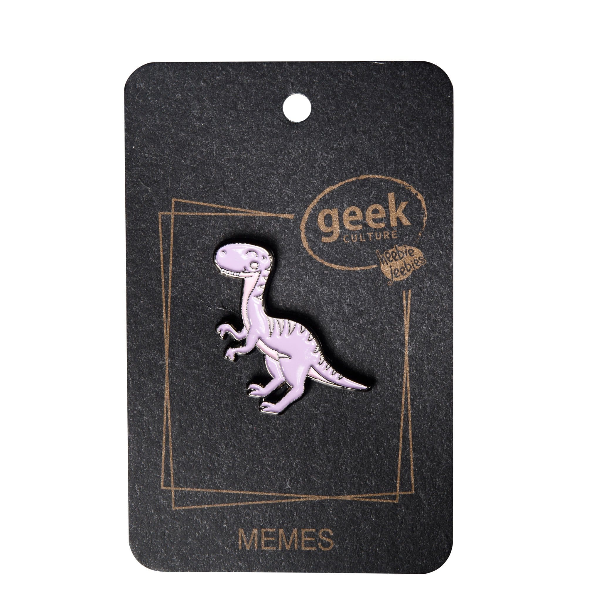 Dinosaur Enamel Pin Velociraptor by Heebie Jeebies