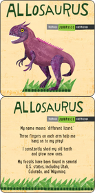 Dinosaurs Fascinating Lunch Box Notes for Kids Set of 50 Cards by Peter Pauper Press 1