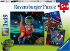 Dinosaurs in Space 3 x 49pc Puzzle Set-by-Ravensburger