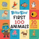 Ditty Bird First 100 Animals Board Book-by-Ditty Bird