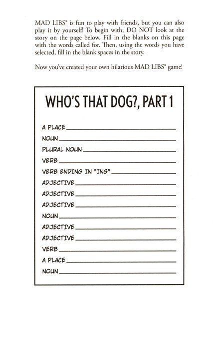 Dog Ate My Mad Libs by Penguin Random House 1