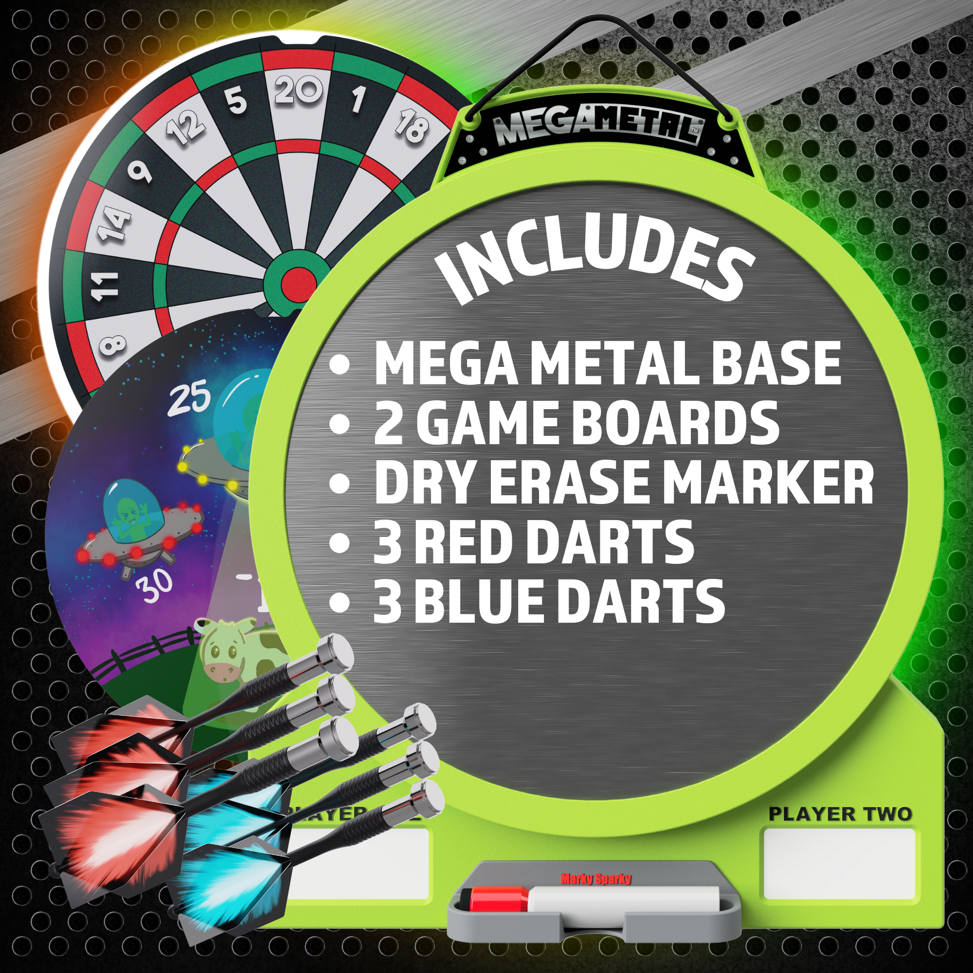 Doinkit Mega Metal Dart Board by Marky Sparky 3