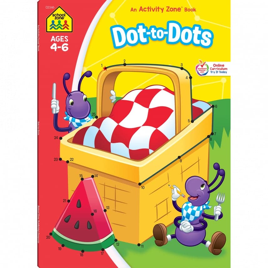 Dot to Dots Activity Workbook by School Zone