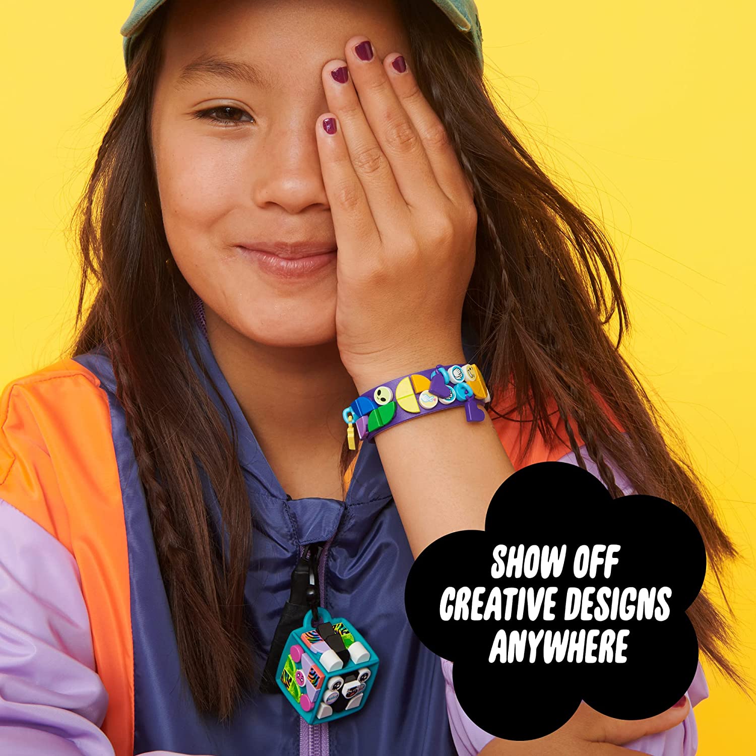 Dots Neon Tiger Bracelet Bag Tag by Lego 5