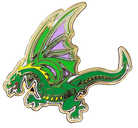 Dragon Enamel Pin by Peter Pauper Press