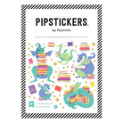 Dragon My Books Along Sticker Sheet by Pipsticks