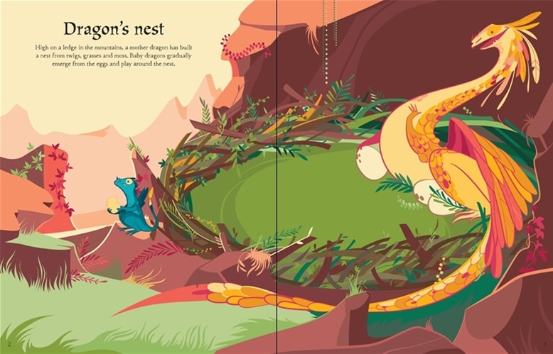 Dragons Sticker Book by Usborne 1