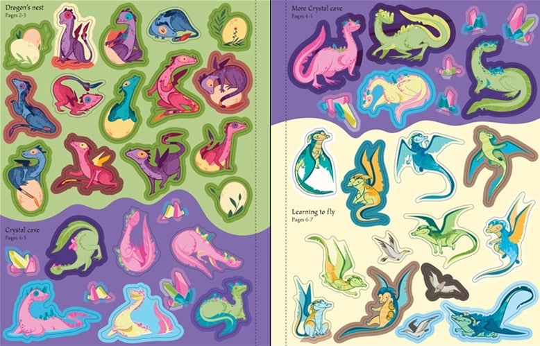 Dragons Sticker Book by Usborne 3