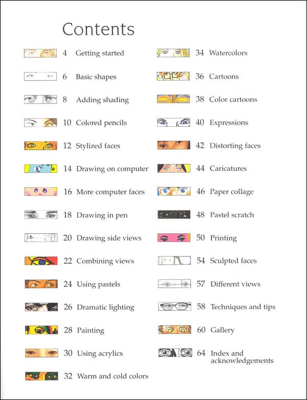 Drawing Faces by Usborne 1