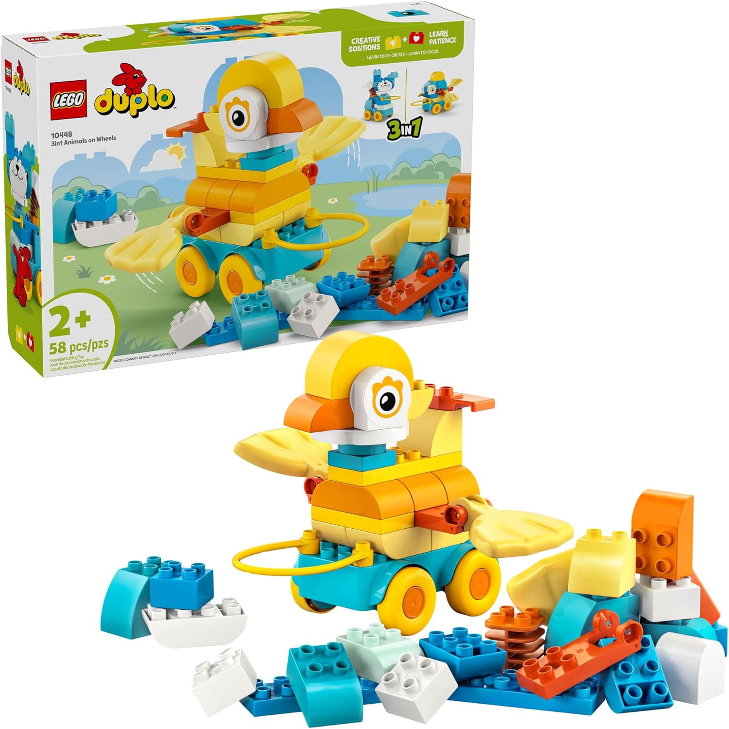 Duplo 3 in 1 Animals on Wheels-by-Lego