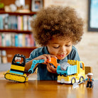 Duplo Construction Truck and Tracked Excavator by 5