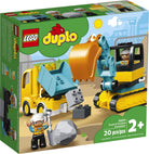 Duplo Construction Truck and Tracked Excavator by