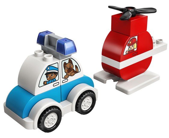 Duplo Fire Helicopter Police Car by Lego 2