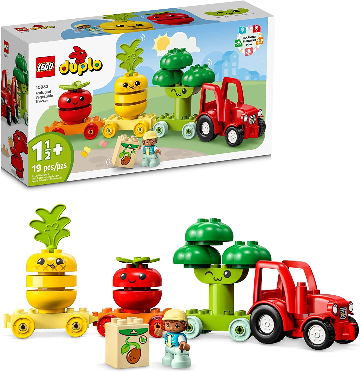 Duplo My First Fruit and Vegetable Tractor Toy-by-Lego