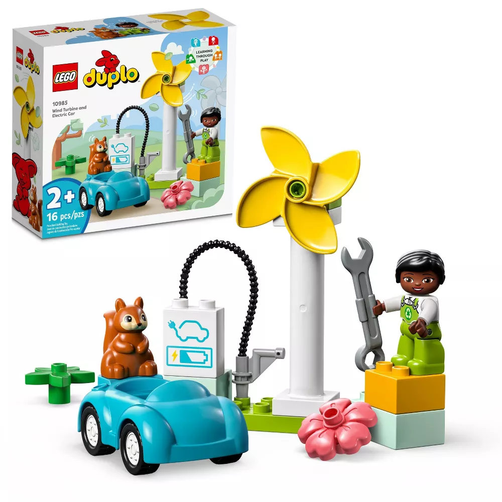 Duplo Town Wind Turbine and Electric Car-by-Lego
