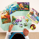 Dynamite Dinosaurs 4-Pack Wooden Puzzles-by-Peaceable Kingdom