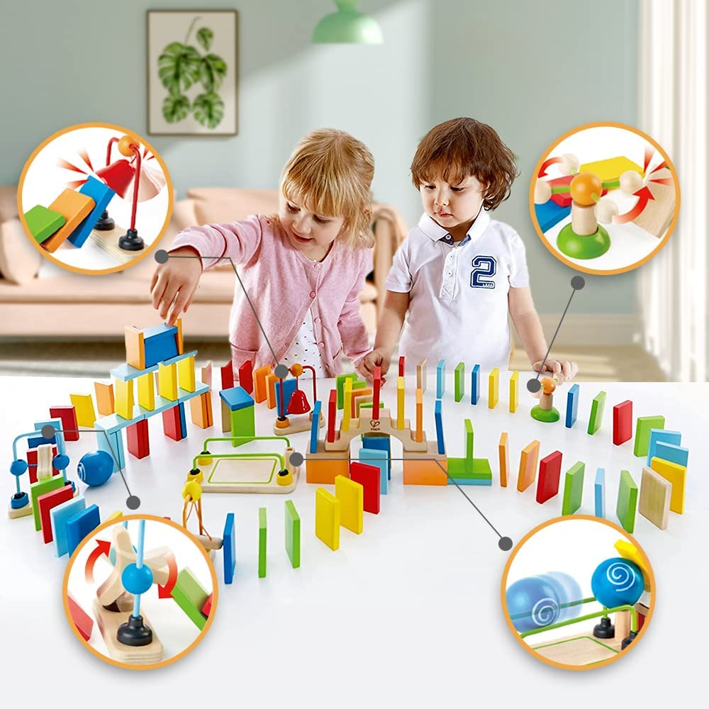 Dynamo Wooden Domino Set by Hape 3