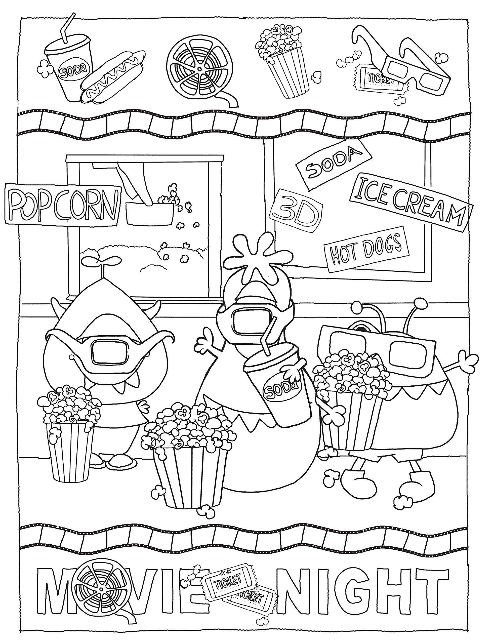 EEK Monsters Coloring Book by Dover Publications 1