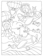 EEK Monsters Coloring Book by Dover Publications 3