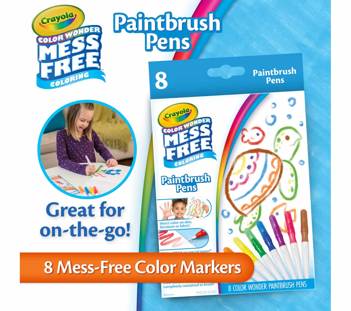 Color Wonder Mess Free Paintbrush Pens by Crayola