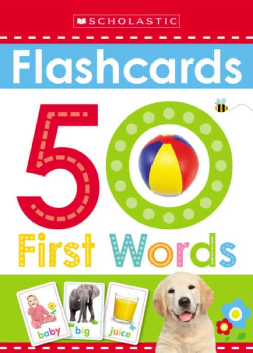 Early Learners Flashcards 50 First Words by Scholastic
