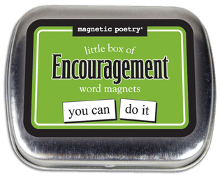 Encouragement Magnetic Poetry Tin by Magnetic Poetry