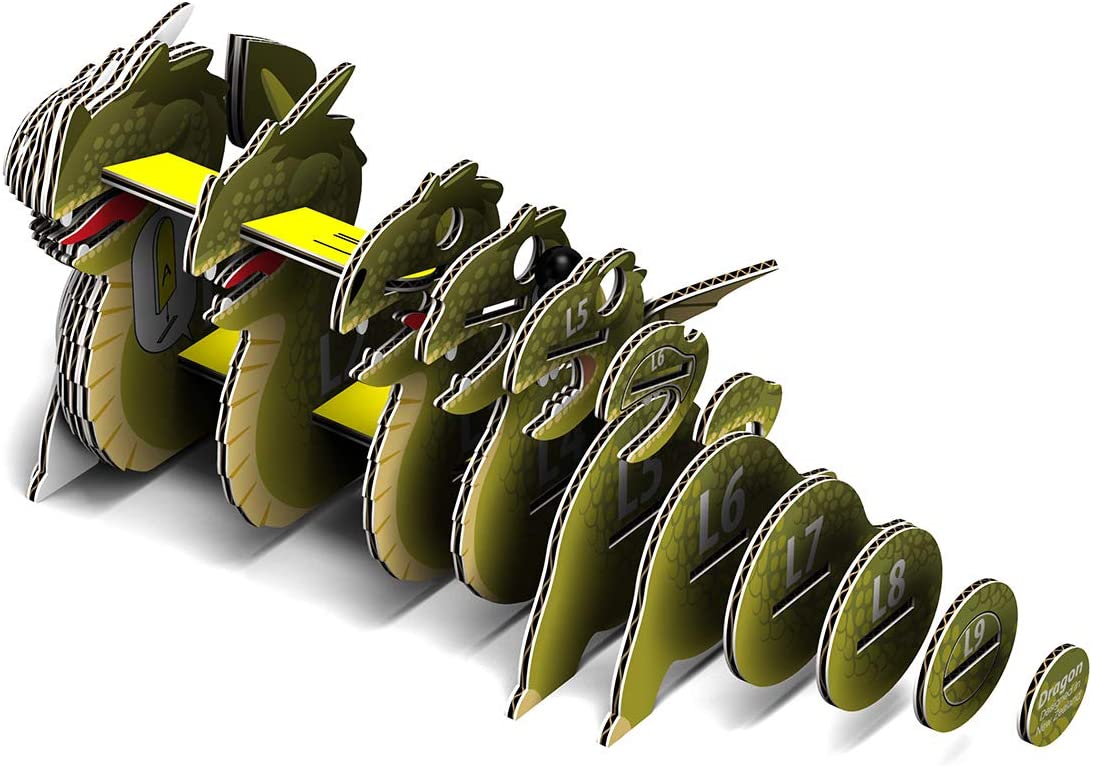 Eugy 3D Cardboard Model Dragon by Geotoys 2