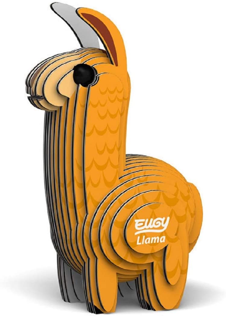 Eugy 3D Cardboard Model Llama by Geotoys