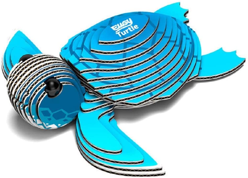 Eugy 3D Cardboard Model Turtle by Geotoys