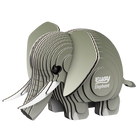 Eugy Elephant 3D Cardboard Model by Geotoys