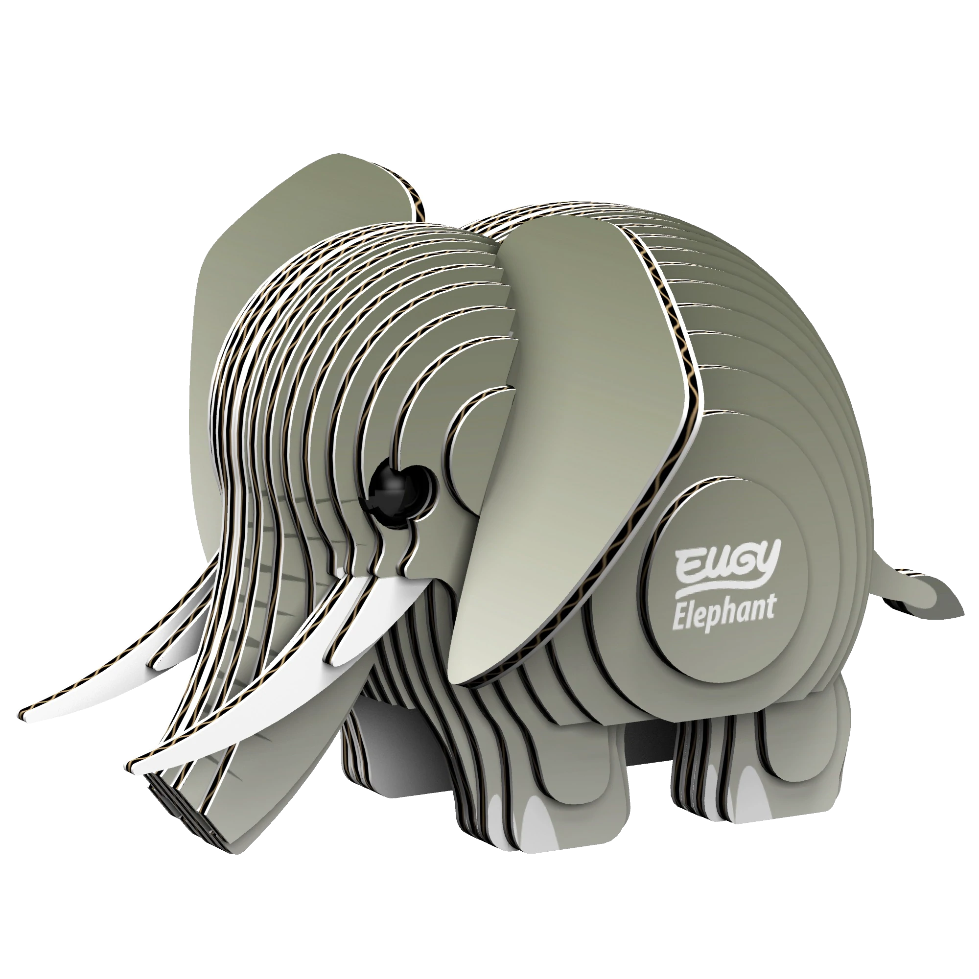 Eugy Elephant 3D Cardboard Model by Geotoys
