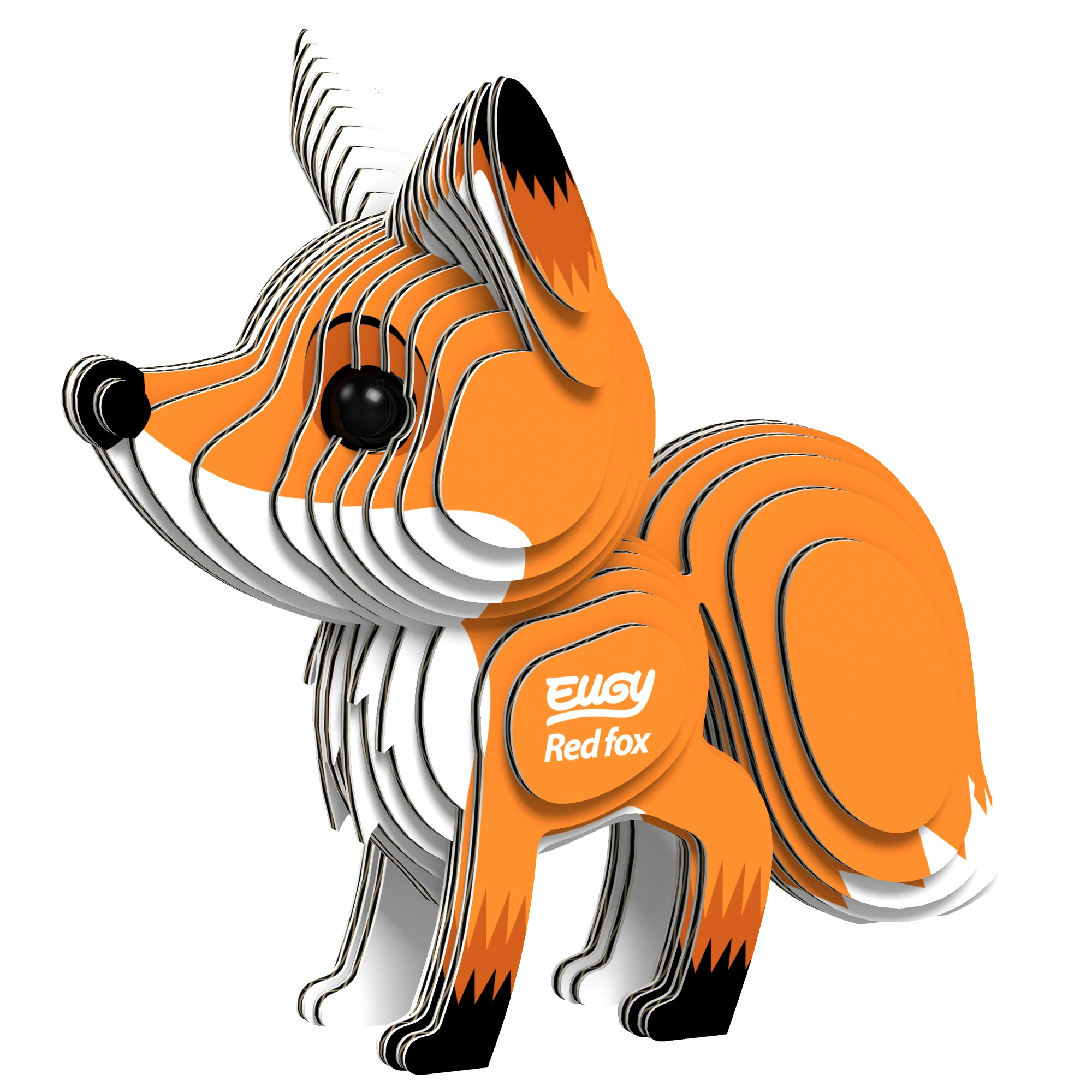 Eugy Red Fox 3D Cardboard Model by Geotoys