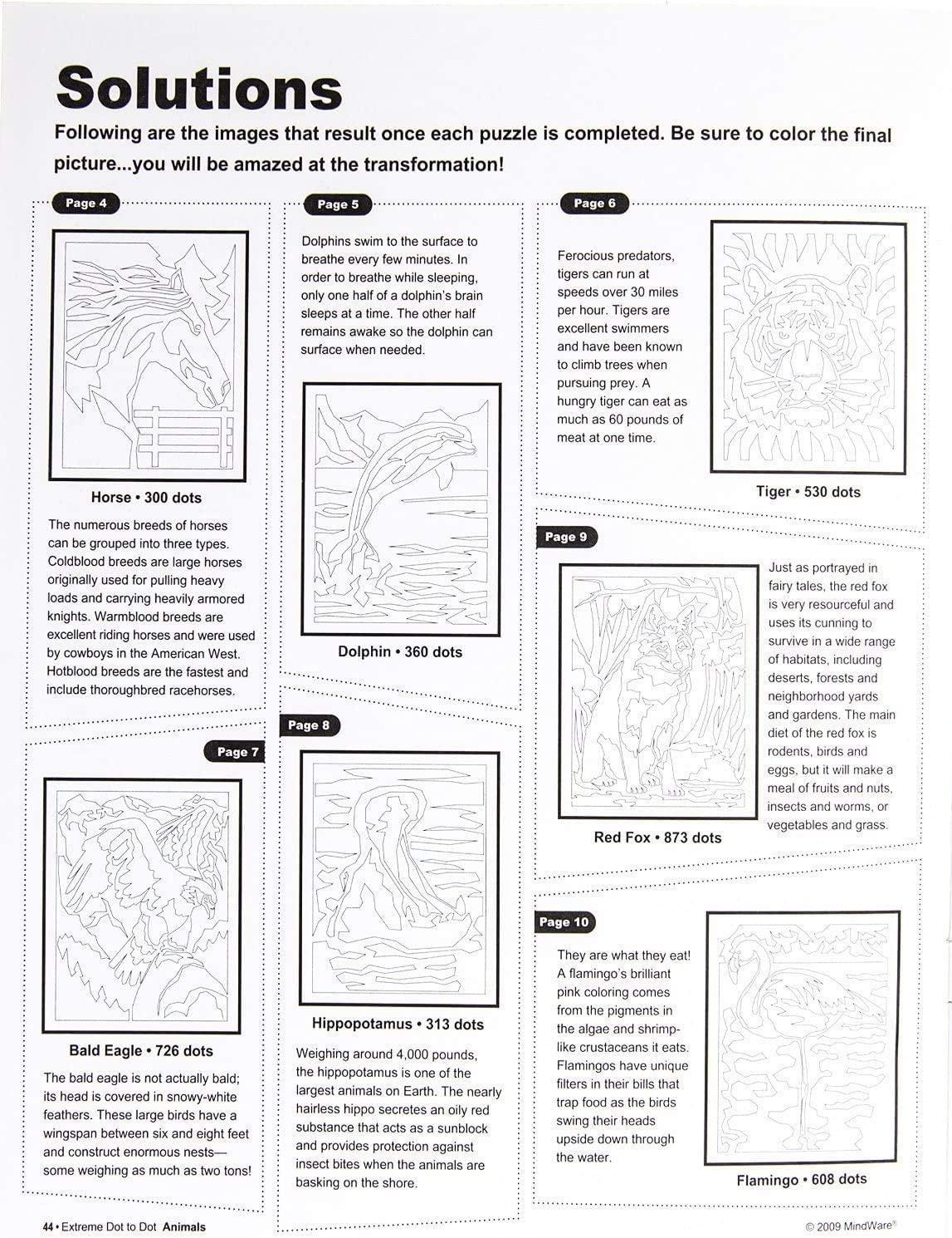 Extreme Dot to Dot Animals by MindWare 2