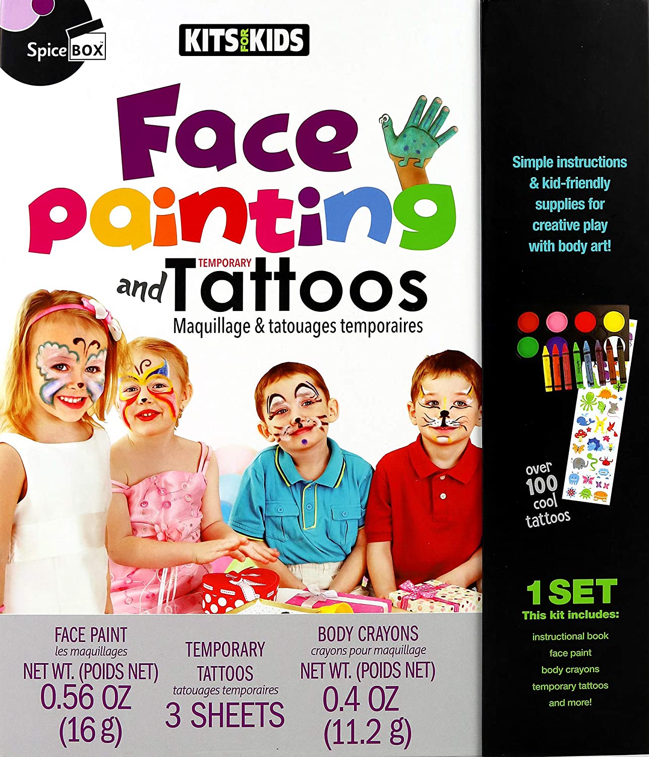 Face Painting Temporary Tattoos by Spice Box