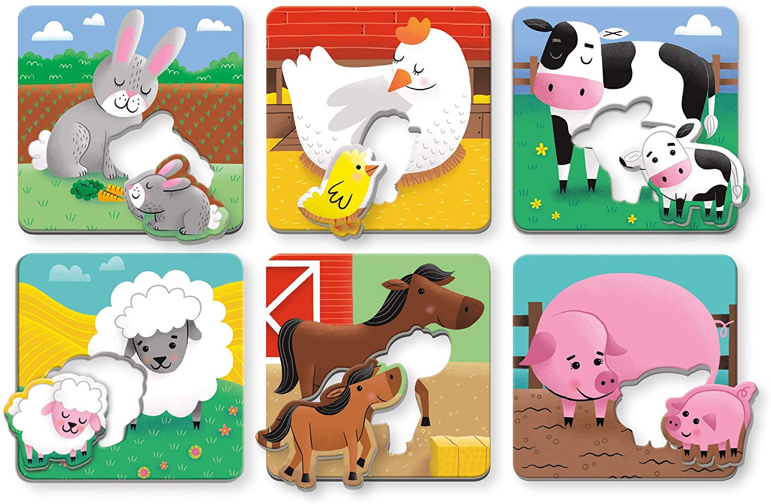 Farm Babies I Love You Match Up by Mudpuppy 2