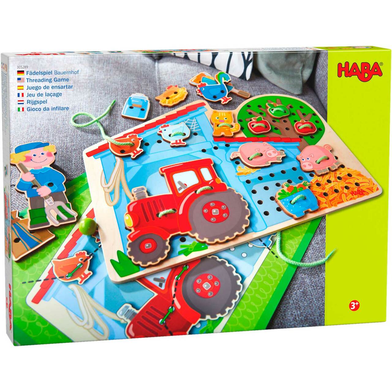 Farm Threading Game by Haba