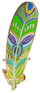 Feather Enamel Pin by Peter Pauper Press